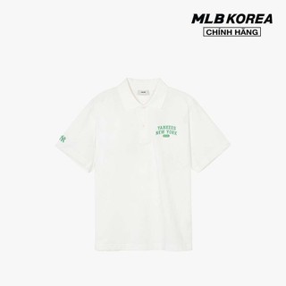 Mlb - áo polo unisex cổ bẻ tay ngắn varsity over new york yankees 3apqv0243-50ivs