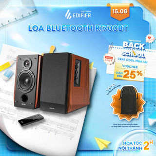 Bộ loa không dây bluetooth edifier 2.0 r1700bt | hỗ trợ cổng cắm rca | có remote điều khiển | bh 12 tháng.