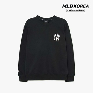 Mlb - áo sweatshirt unisex cổ tròn tay dài like daily 3amtl0134-50bks