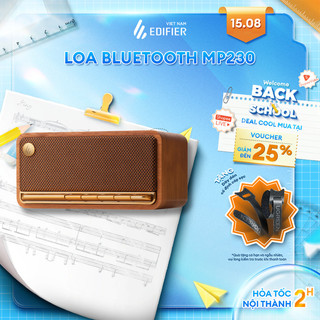 Loa bluetooth 5.0 edifier mp230 | thiết kế cổ điển | vỏ gỗ chống dội âm | bảo hành 12 tháng
