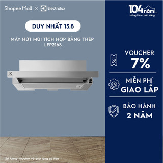 Máy hút mùi Electrolux tích hợp bằng thép dạng kéo 60cm LFP216S, Bộ lọc mùi sạch sẽ