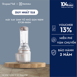 Máy xay sinh tố electrolux 900w explore 7 - e7cb1-86sm - nhỏ gọn, 2 tốc độ nhồi, đa dạng mức xay, nghiền