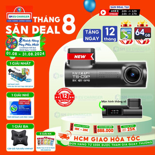 Camera vietmap ts-c9p - camera hành trình 2k góc rộng 150 độ - smev - chính hãng