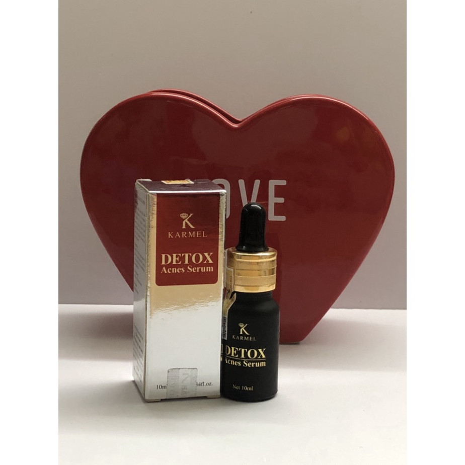 Serum Detox Acnes -Loại Bỏ Mụn đầu đen bã nhờn da sần mờ vết thâm nám tái tạo trắng da Karmel