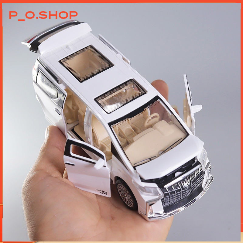 【🔥Rẻ】Xe mô hình Alphard có đèn ,âm thanh, mở 6 cửa, tỉ lệ 1:24