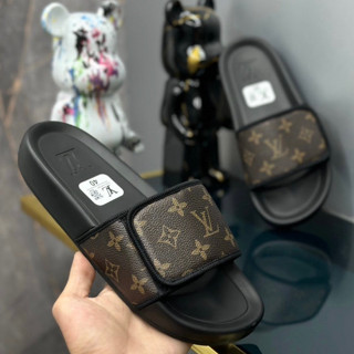 Dép lê quai ngang nam nữ cao cấp LV quai da sành điệu, boy phố, mẫu dép HOTTREND năm 2024 đủ size 36-43