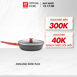 Chảo chống dính sâu lòng ZWILLING Now Plus 28cm - chống mài mòn tới 37,000 lần, tay cầm chống trượt, chống bỏng