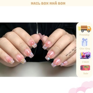 Nail box thiết kế sơn gel thạch hồng cam