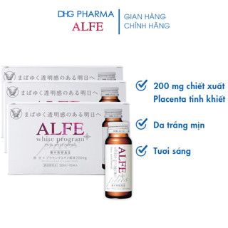Collagen uống ALFE White Program hỗ trợ giảm nám và sạm da 30 chai x 50ml - Chính hãng DHG Pharma