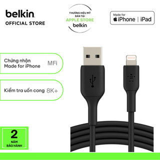 Cáp sạc Lightning Belkin BOOST↑CHARGE™ 12W vỏ nhựa dài 1M