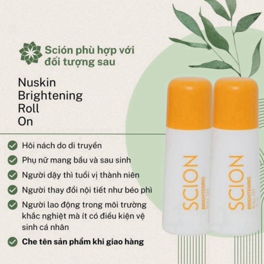 Lăn Khử Mùi Hôi Nách Scion - Ngăn Mùi Hôi Cơ Thể Không Làm Ố Quần Áo 75ml - Hàng Chính Hãng Mới Nhất 2024