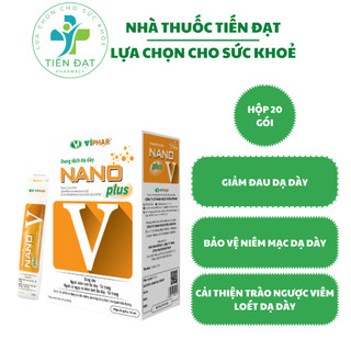 Dạ dày Nano Plus V - Hỗ trợ viêm loét dạ dày làm giảm ợ hơi ợ chua không tiêu