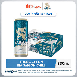 Thùng 24 lon bia saigon chill - 330ml/lon