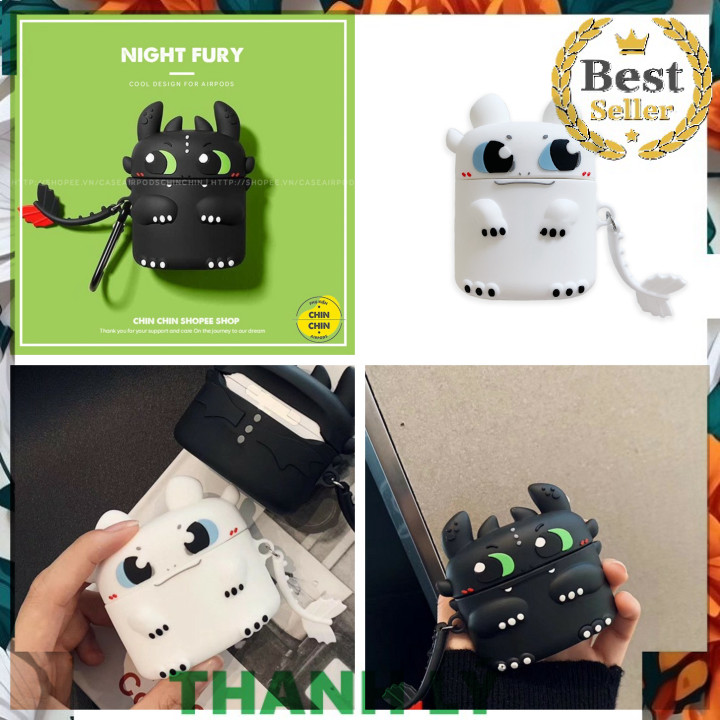 ⭐ ⭐ ⭐ [ ỐP AIRPOD ] Case Airpod Vỏ Bọc Airpods Case Airpod Vỏ Bọc Airpods ( Rồng Fury ) Cho Hộp Sạc 