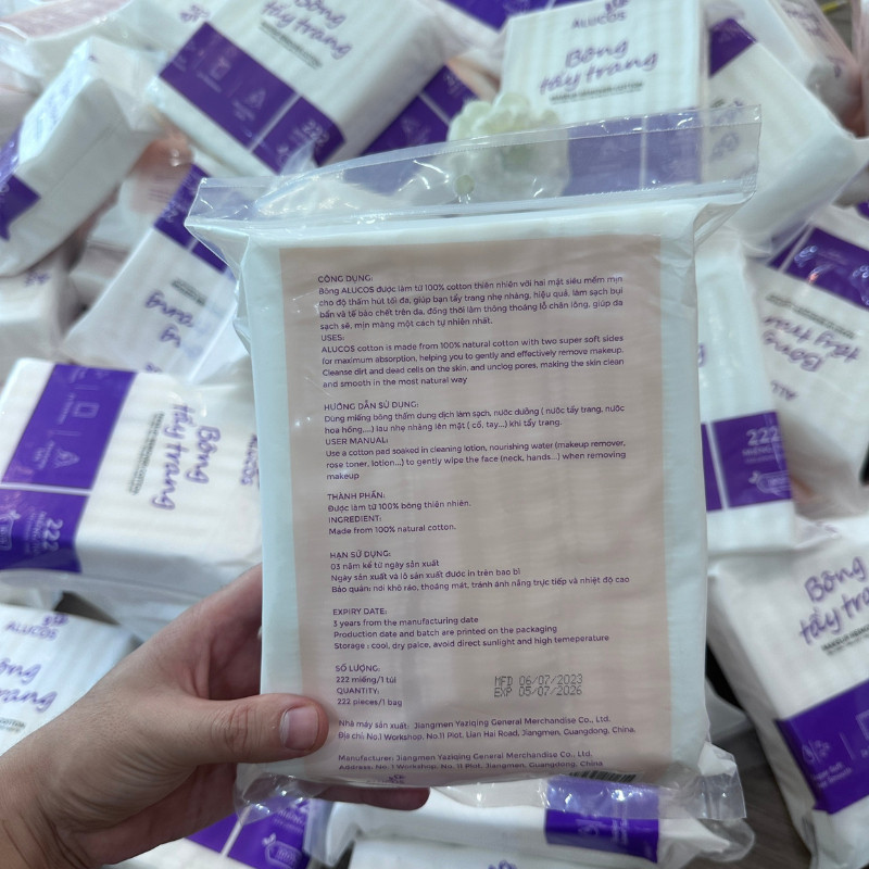 Bông Tẩy Trang Alucos 222 Miếng Siêu Mềm, Dày Dặn Dùng Cực Thích, Có Giá Sỉ Cực Tốt | BigBuy360 - bigbuy360.vn