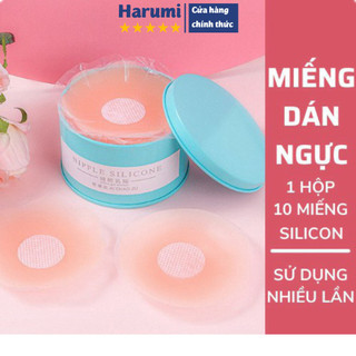 Hộp 10 miếng dán ngực silicon, miếng dán ngực bằng silicon an toàn, mềm mại