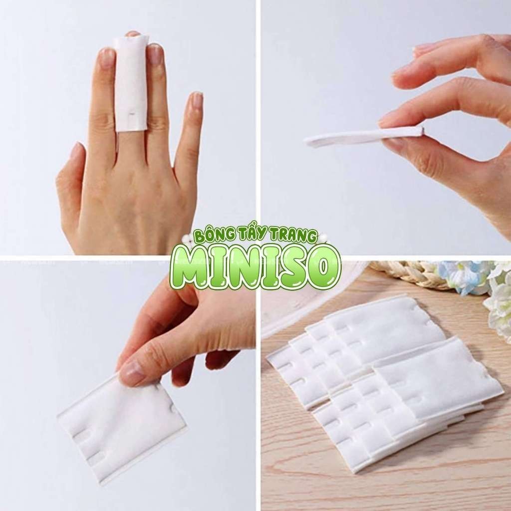 Bông Tẩy Trang Miniso Nhật Bản 180 Miếng Siêu Mềm Mại, Siêu Dai, Miniso 180 Miếng, Bông Tẩy Trang Làm Sạch Sâu | BigBuy360 - bigbuy360.vn