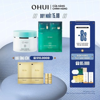 Combo Kem massage cấp ẩm OHUI Clear Science Tender và Mặt nạ chống lão hóa Prime Advancer