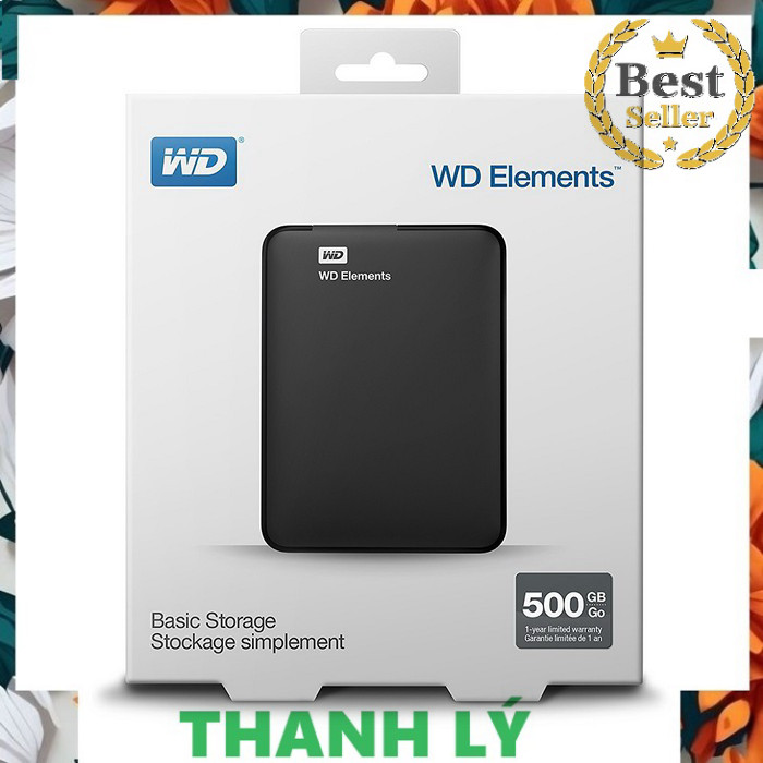 ⭐ ⭐ ⭐  Ổ cứng di động HDD 2.5 inch Ổ Cứng Di Động WD Elements dung lượng 500GB / 1TB / 2TB Chuẩn USB
