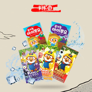 Nước ép trái cây Pororo Wondertok nội địa Hàn Quốc Hộp 190ml, nước ép hoa quả vị nho, cam, táo