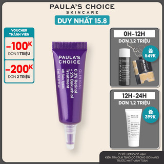 Tinh chất chống lão hóa từ Retinol và Bakuchiol Paula's Choice Clinical 0.3% Retinol + 2% Bakuchiol 5ml Mã 8016