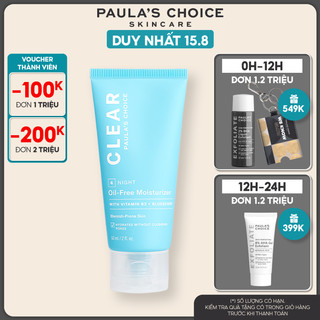 Kem dưỡng ẩm không dầu dành cho da mụn Paula's Choice OilFree Moisturizer 60ml 3800