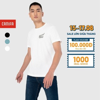 Áo phông nam CANIFA in hình thời trang - 8TS21S023