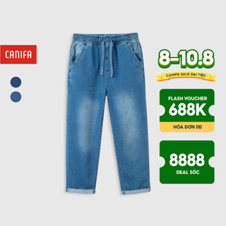 Quần jeans bé trai cotton USA cạp chun CANIFA - 2BJ21S001
