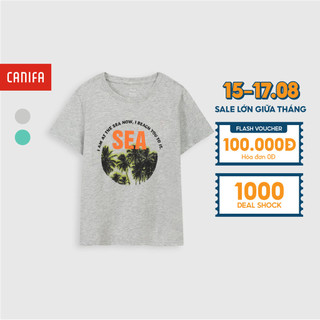 Áo phông bé trai cotton USA in hình CANIFA - 2TS21S007