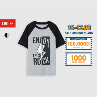 Áo phông bé trai cotton USA in hình CANIFA - 2TS21S006-SY181