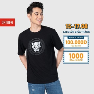 Áo phông nam CANIFA cộc tay cổ tròn in hình Marvel thời trang - 8TS21C005