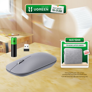 Chuột không dây 2.4g ugreen mu001 | 4 mức dpi 1000/1600/2000/4000 | nút click im lặng | chế độ tự động ngủ