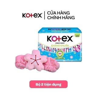 Bộ gift Băng Đô rửa mặt + Kotex hằng ngày kháng khuẩn 20 miếng