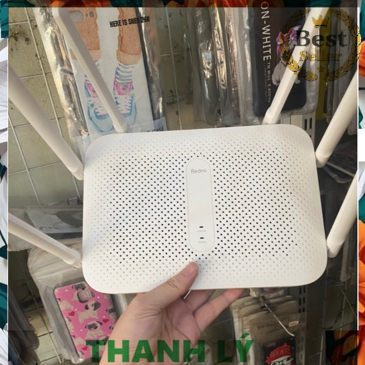 ⭐ ⭐ ⭐ Bộ phát Wifi Router XM Redmi AC2100 ( Đã sử dụng ) hỗ trợ 128 thiết bị , 2 băng tần, 6 ăng-ten