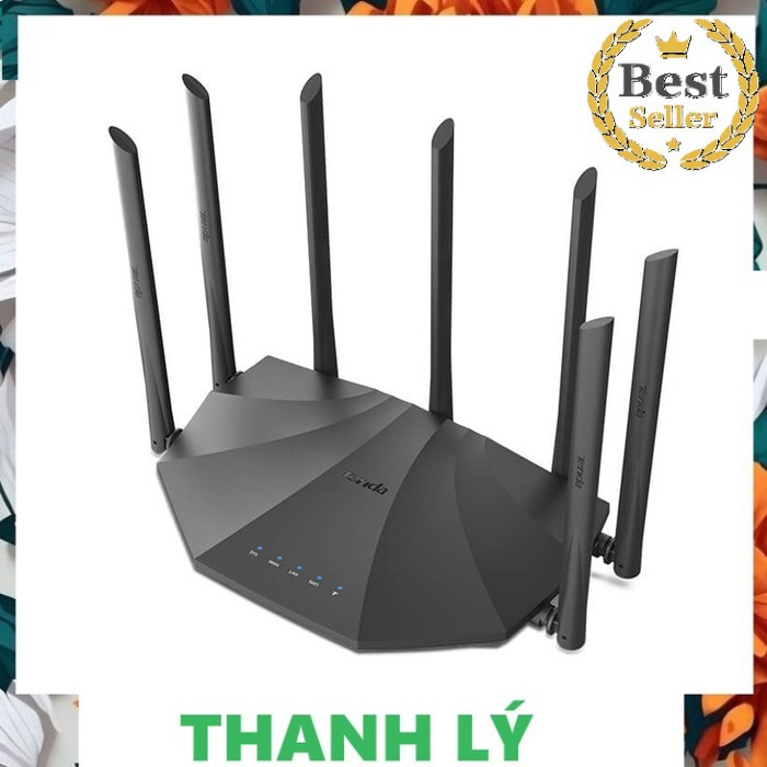 ⭐ ⭐ ⭐ Bộ Phát Router Tenda AC23 WiFi 2 băng tần AC2100 Gigabit 2.4GHz 300Mbps , 5GHz 1733Mbps , 7 an