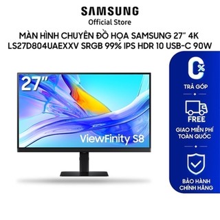 Màn hình chuyên đồ họa samsung 27 inch ls27d804uaexxv 4k srgb 99% ips hdr 10 factory calibration usb-c 90w