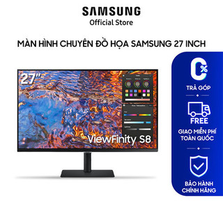 Màn hình chuyên đồ họa samsung 27 inch ls27b800pxexxv 4k dci-p3 98% srgb 100% ips hdr 400 factory calibration usb-c 90w