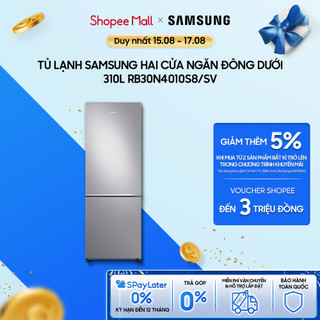 Tủ Lạnh Samsung Ngăn Đông Dưới với Optimal Fresh Zone 315L màu Bạc RB30N4010S8/SV