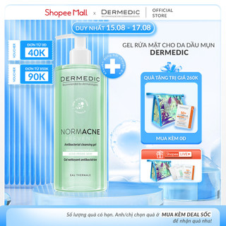 Sữa Rửa Mặt Kiềm Dầu, Giảm Mụn, Làm Sạch Sâu Dermedic Normacne Preventi Antibacterial Cleansing Gel 500 Ml