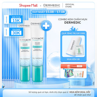 Combo 2 chấm mụn dermedic normacne therapy h2o2 acne spot treatment 15ml