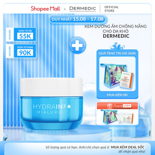 Kem Dưỡng Ẩm Cấp Nước Da Khô HA Dermedic Hydrain3 Hialuro Deeply Moisturizing Cream SPF15 - 50 G