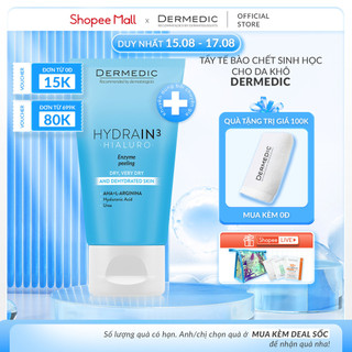 Tẩy Tế Bào Enzyme Dermedic Cho Da Khô Mất Nước Hydrain3 Hialuro Enzyme Peeling 50 G