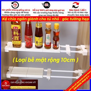 (RỘNG 10CM) Thanh kệ chia ngăn tủ nhỏ - góc tường hẹp tối ưu không gian (HSN)
