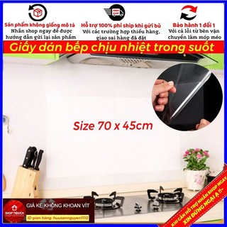 Giấy dán bếp chịu nhiệt trong suốt (HSN)