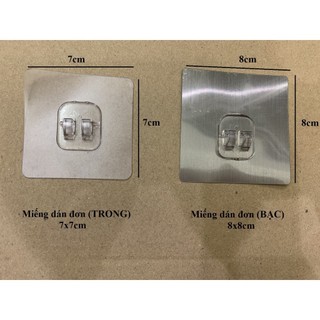 Bộ 2 Miếng dán thay thế loại ĐƠN BẠC ( KT 8x8cm) (Tiện Ích Việt T ín)