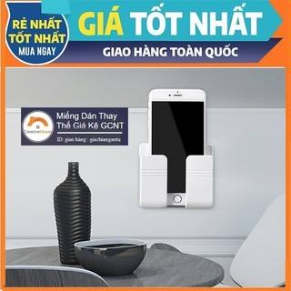 >Hộp để điện thoại khi sạc dán tường , Giá kệ đựng remote điều khiển (MDTT)