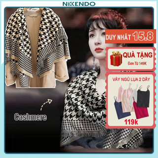 Khăn choàng cashmere dạ ép lông cừu hàng dày cao cấp loại 1 kc01