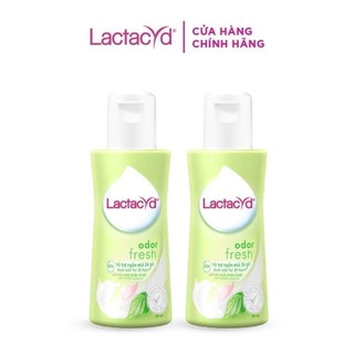 Bộ 2 chai dung dịch vệ sinh phụ nữ lactacyd odor fresh 60ml/chai