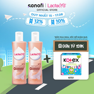 Bộ 2 chai Dung Dịch Vệ Sinh Phụ nữ Lactacyd Pro Sensitive Cho Da Nhạy Cảm 250ml/chai
