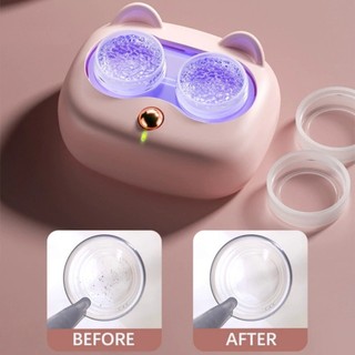  Máy rửa lens chạy pin AAA siêu dễ thương dụng cụ làm sạch kính áp tròng 